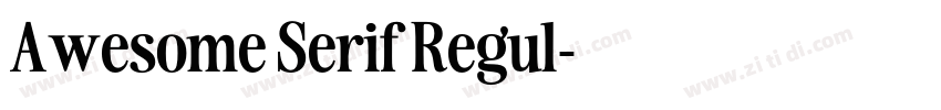 Awesome Serif Regul字体转换